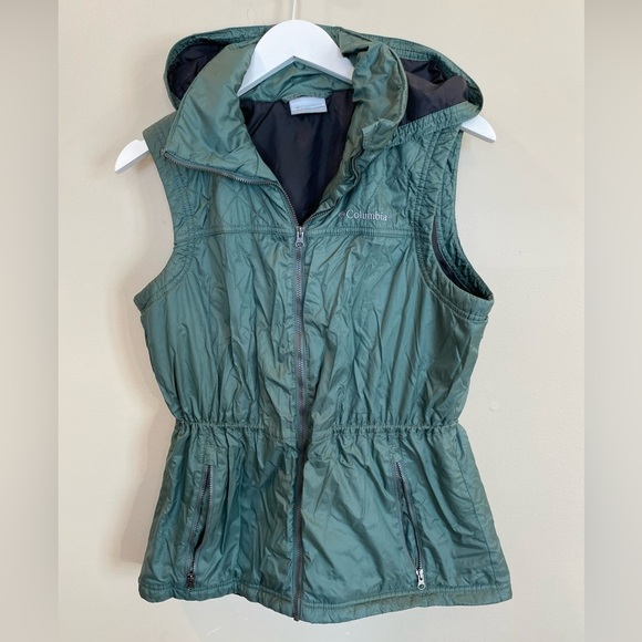 Columbia Jackets & Blazers - Columbia Cedar Express Vest Green Zip Up Large